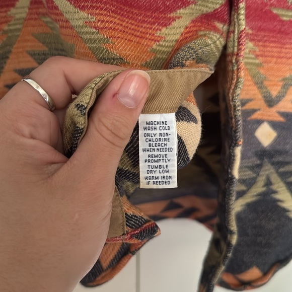 Vintage Polo Ralph Lauren RL RRL Wool Flannel Shirt Navajo Aztec Kanye Yeezy YZY - Picture 15 of 16